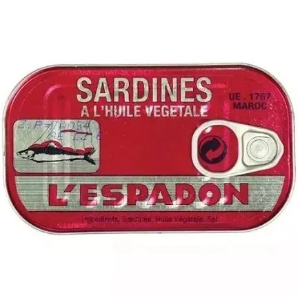 Lespadon Sardines Vegetable Oil 125g